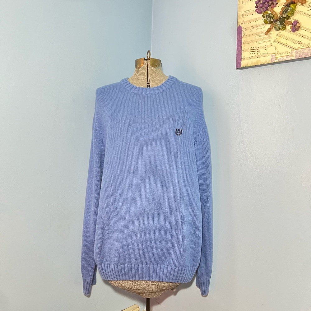 XL Chaps light Blue Crewneck Sweater